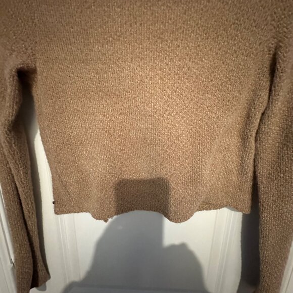 Hollister Womens Brown Knit Tie-Front Cardigan Sweater Size M - Picture 6 of 10